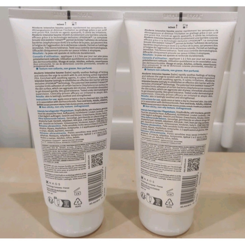 Bioderma Atoderm Intensive baume 6.7oz / 200ml (2-pack) Exp 06/2027 - Picture 2 of 2